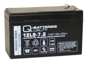 Batteri 12v Q-BATTERY laddningsbart batteri 7,2ah